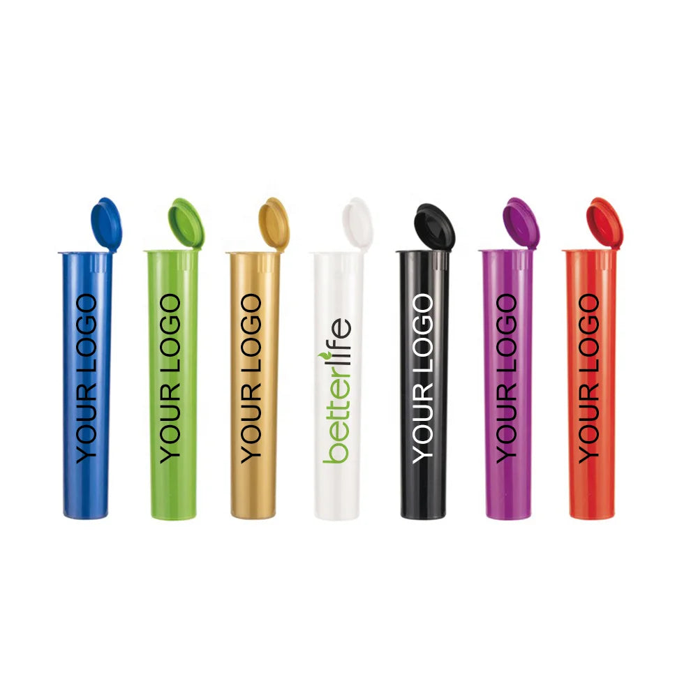 Custom Smell Proof Multi-Size Food Grade PP Plastic Tubes with Child-Proof Easy Open End for Candy & Snack ISO9001 Certified