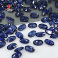 Baifu Jewelry Heat Resistance Oval Cut 34# Blue Sapphire Corundum