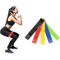 TOPKO in Stock 5 Pieces Different Level Natural Latex Resistance Loop Band Elastic Fitness Resistance Loop Fitness Bands Set