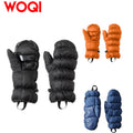 WOQI Windproof Waterproof Ultra Light Outdoor Down Hand Mask Camping Nylon Winter Hand Mask