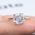 Messi 18K 5CT Cushion Cut Customized Jewelry IGI Lab Diamond Ring Engagement Ring Wedding Ring for Women