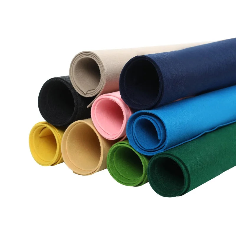 Colored Craft Felt Polyester Felt at 1.2mm Thickness for DIY Kits