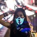 Led Light up Party Mask Masquerade Masks Led Rave Equalizer Sound Activated Led  Party Masks