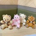 Mini Teddy Bears Valentine Stuffed Animals Toys Keychain  Teddy Bear Plush Keychain Toys Accessory Birthday Gifts Wedding Decor