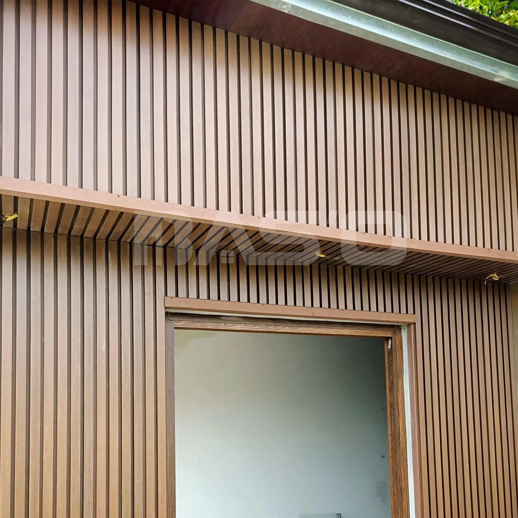 WPC Modern Design Water-Proof Outdoor Wall Panel Soundproof Co-Extrusion Great Wall Ceiling for Exterior Decorative Cladding