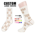 No MOQ Free Design OEM Personalized Fashion Crew Bamboo Cotton Men Custom logo Socks