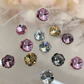 Paso Sico Luxury Japanese 3D Nail Diamond Bulk 10mm Cushion Crystal Glass Stone High Quality Rhinestone Women Nail Decoration