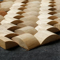 MUMU DESIGN Vertical Bar 3D Retro Bar Custom Background Wall Log Wood Mosaic for Interior Decorative