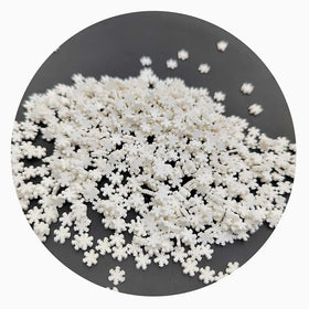 500g/Lot 5MM Blue White Color Snowflake Sprinkles Polymer Clay Slice for Nail Art Dessert Cake Scrapbook Phone Case Decor