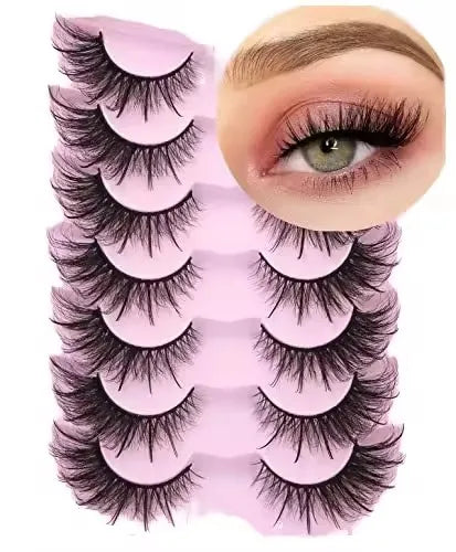 5-20mm Faux Mink Eye Lash 3D False Faux Cils Fake  Faux Mink Eyelash False Full Strip Eyelashes Wholesale