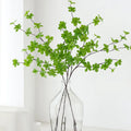 Factory Sale Real Touch Plastic Banyan Leaves Wedding Decoration Artificial Leaves Leafy Branches