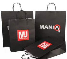 Customizable Biodegradable Brown White Paper Bag Handles China Supplier's Takeaway Gifts Packaging for Food Sugar Customizable