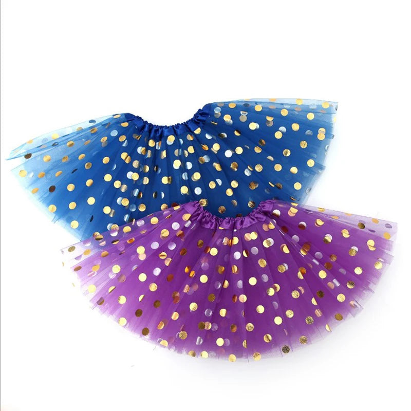 Factory Wholesale Girls' Performance Wear Sequin Ballet Tutu Dress with Gold Stamping Paillette Stage Use Tutu Skirt Set