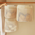 Large Capacity Hanging Closet Organizer Fabric Material Storage Bag for Socks Mesh Pocket Hanging Bag
