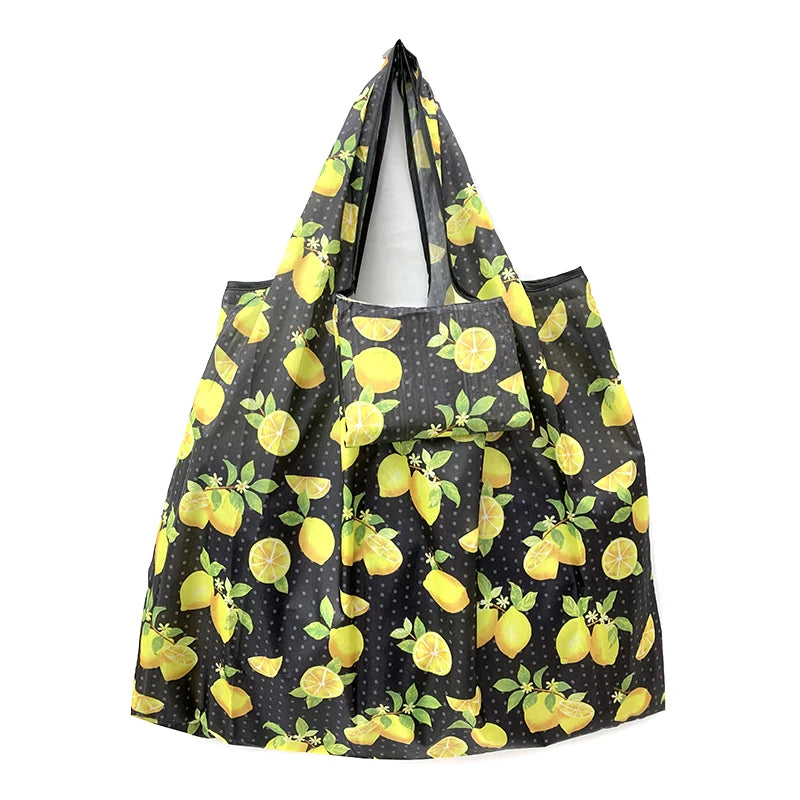 New eco promotional wholesale custom large Polyester grocery bags handbag reusable foldable tote shopping bag pouch
