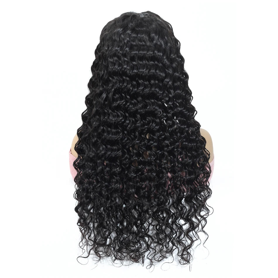 Wholesale 13x4 Human Hair Wigs Human Hair Lace Front Wigs for Black Women Prepluck Brazilian Remy Deep Wave Lace Frontal Wigs