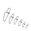 Wholesale Factory Direct FTK-L-020 Ready Ship Fishing Equipment Crosslock Snap Fishing Swivel Accessories for Fish