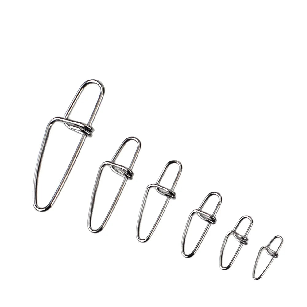 Wholesale Factory Direct FTK-L-020 Ready Ship Fishing Equipment Crosslock Snap Fishing Swivel Accessories for Fish