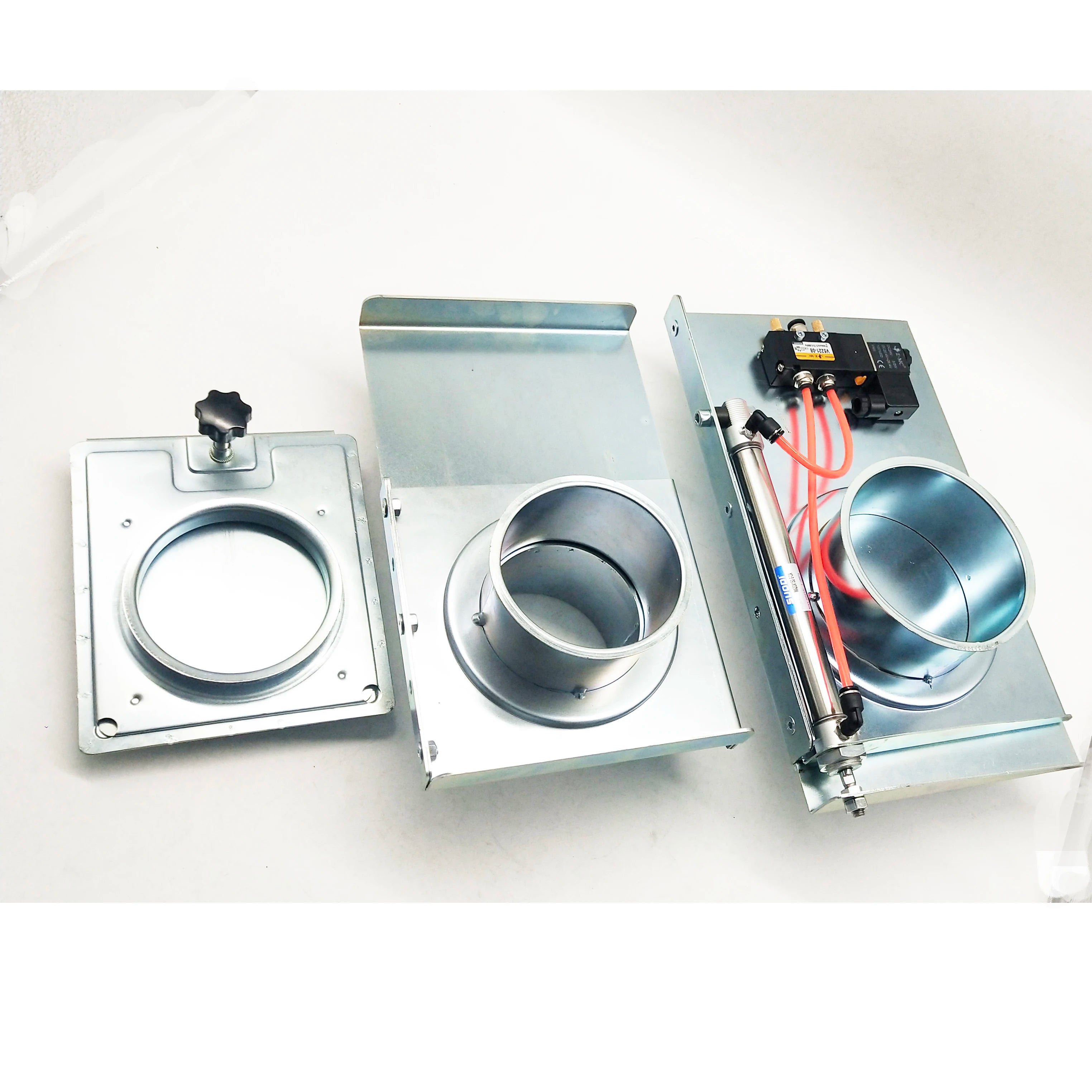 Quick-clamp Duct Blast Gate Metal Sliding Damper Slide Gate Valve ID 100 mm for Dust Collection System