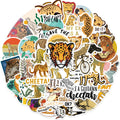 50PCS Jungle animals cool leopard decals cartoon cheetah sticker