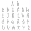 Beimai OEM Charms for Jewelry Making 26 English Letter Copper Zircon Pendant DIY Jewelry Accessories
