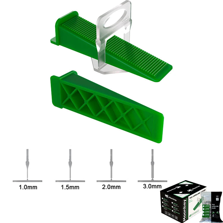 Modern Design PE Plastic Tile Leveling System Reusable 1mm Spacers Clips and Wedges Pliers for Outdoor Floor Tile Installation