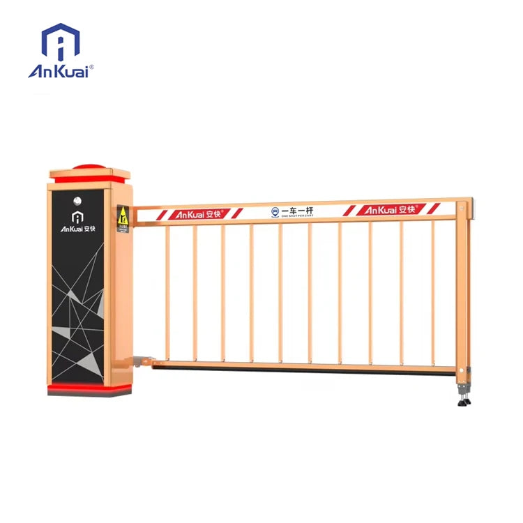 ANKUAI High End Parking Barrier with Skirt Fence Arm Barrier Gate ALPR Parking System