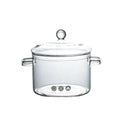 Top Selling 1300ml 1500ml Heat Resistant Transparent High Borosilicate Glass Cooking Pot Glass Pots for Gas Stove Top