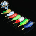 New Design 65mm 13g Multicolor Artificial Bionic Fishing Tackle Topwater Soft Plastic Frog Lure With Sequins