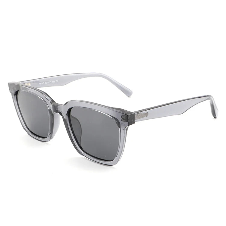 Wholesale New Fashion Transparent Oversize Gradient Shades Vintage Metal Square Sunglasses for Women