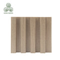 MUMU Composite Wooden Effect PVC Manufacture Factory Vinyl 3D Groove Wood Slat Plank Wall Panel