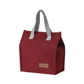 New Polyester Letter Pattern Waterproof Bento Thermal Lunch Bag Insulated Portable for Students & Picnic Use