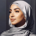 Premium 2pcs New Matching Jersey Hijab Set Plain Breathable Cotton Scarf & Tube Caps for Muslim Department