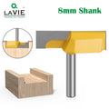 LAVIE 8mm Shank 2-1/4" Cutting Diameter Cleaning Bottom Router Bits Woodworking