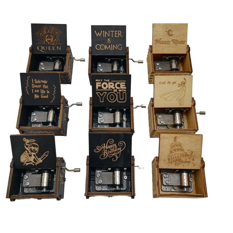 Wooden Music Box Gifts for Birthday Valentine's Day Christmas Thanksgiving-Gift Idea