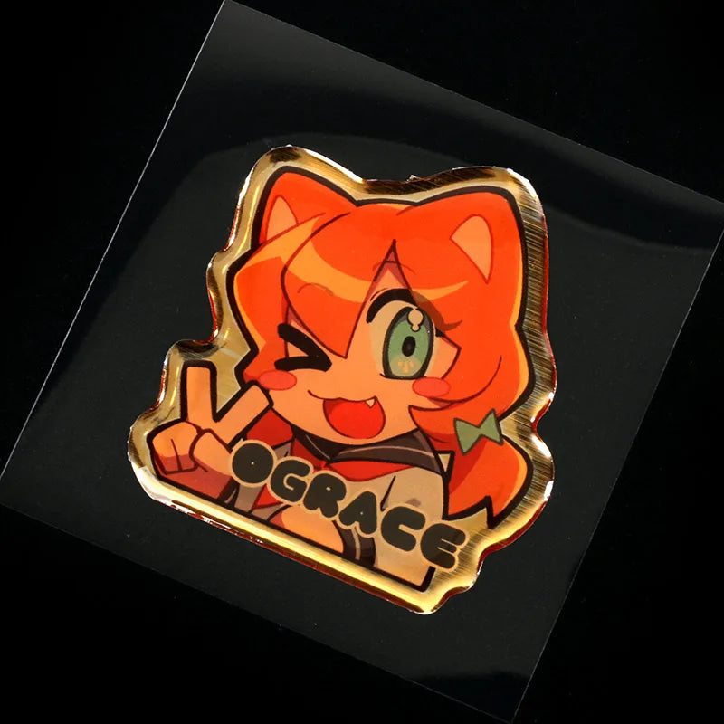Vograce Custom Printing 25 Mm Clear Epoxy Resin Vinyl Sticker