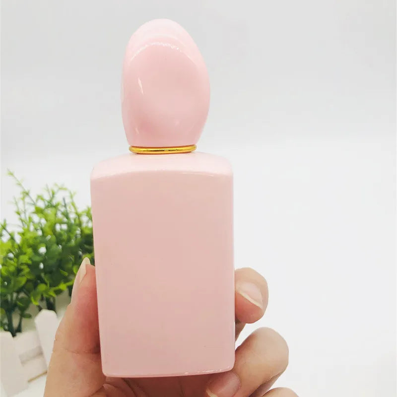 Free Sample Luxury Women and Men 50ml Square Spray Glass Perfume Bottle 50ml Wholesale Glass Perfume Bottles