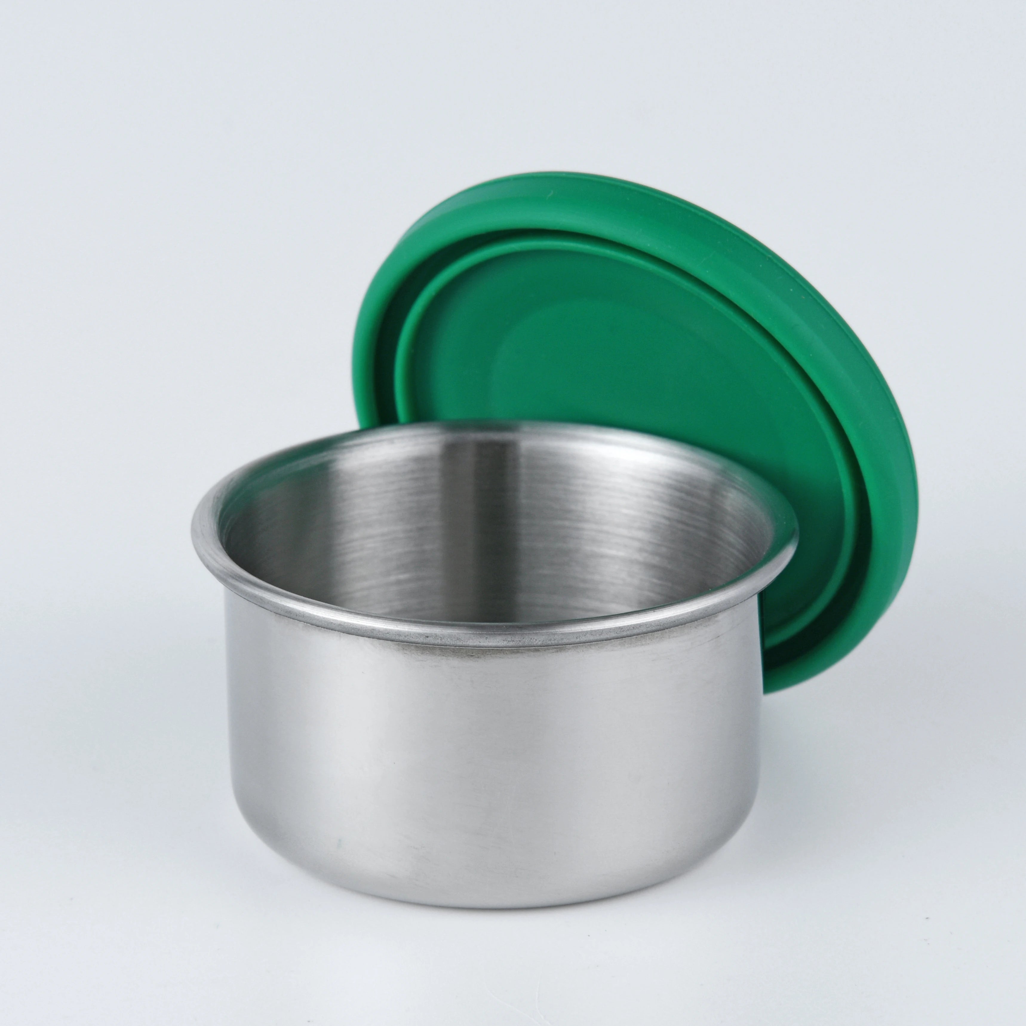 Children's Stainless Steel Snack Container Small Round Soup Cup Bowl Baking Mixing Bowls Set with Airtight Lids Kinderbrotdose