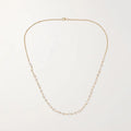 LOZRUNVE 925 Silver Gold Multi Shape  Pear Half Tennis Necklace Choker