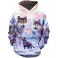 Fitspi Wolf Hoodies Men Custom Stock Hoodie 3d Women Sweatshirt Pullover Graphic Wholesale