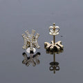 New Arrival Fashion Moissanite Earrings 14k Gold High End Round Brilliant Cut Moissanite Earrings Stud Jewelry