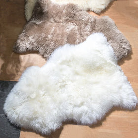 100% Genuine Australian Sheepskin Fur Rug Eco-Tan Process Grade a Natural Fur Length (6-8cm) Durable Luxury Sofa Pad Mat