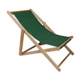 Clicks Outdoor Cabana Style Pine Wood Beach Patio Sling Chair With 4 Height Adjustable