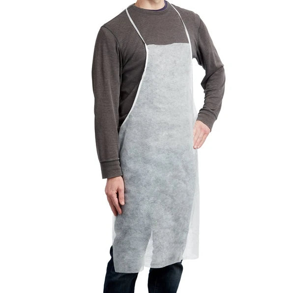 Waterproof Disposable Breathable Fusible Nonwoven Apron with Eco-Friendly Spunbond Fabric 100% Polypropylene Raw Material