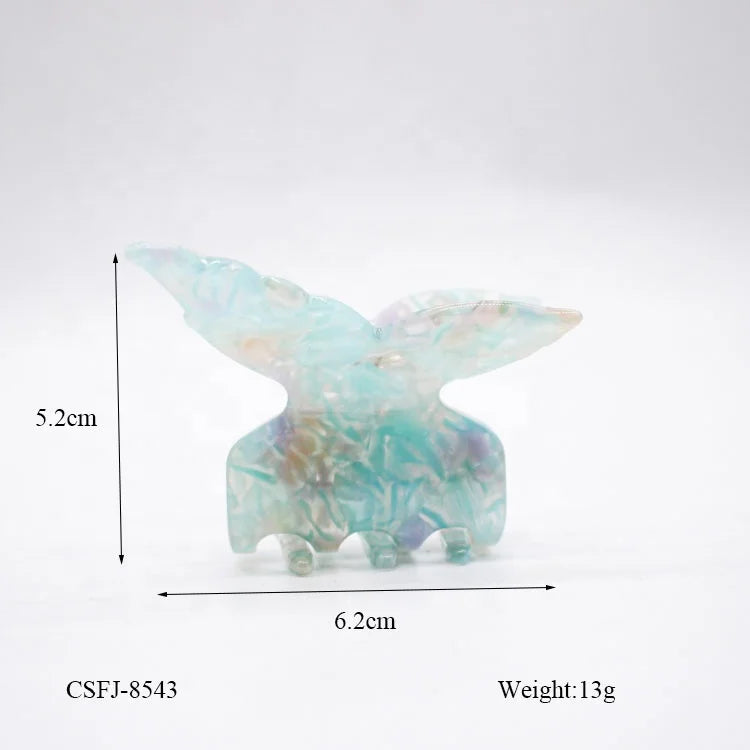 Fashion butterfly Hair Claw Clips for Women Accessories Fine Acetate Hair Claws for Women