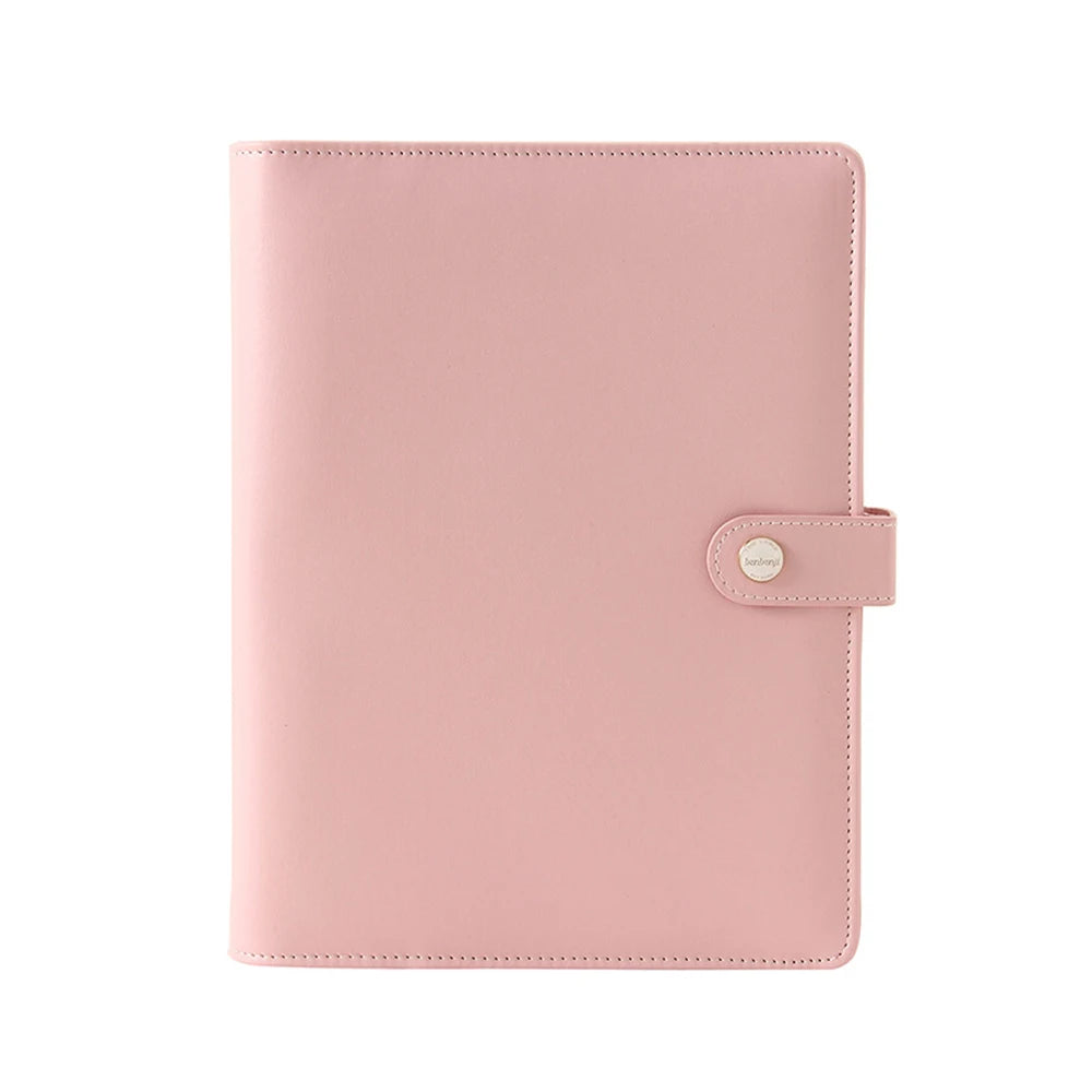 Custom A5/A6 PU Leather Notebook Planner Loose-leaf Cash Budget Binder W/ Magnetic Closure