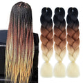 Hot Selling Yaki Jumbo Ombre Braiding Hair Wholesale 100g African Crochet Braids Hair 24 Inch Synthetic Braiding Hair Extensions