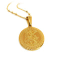 Olivia 18k Gold San Miguel Necklace Saint Michael Miguel Archangel Pendant Catholic Jewelry Religious Medal Necklaces Gift MegaBDM