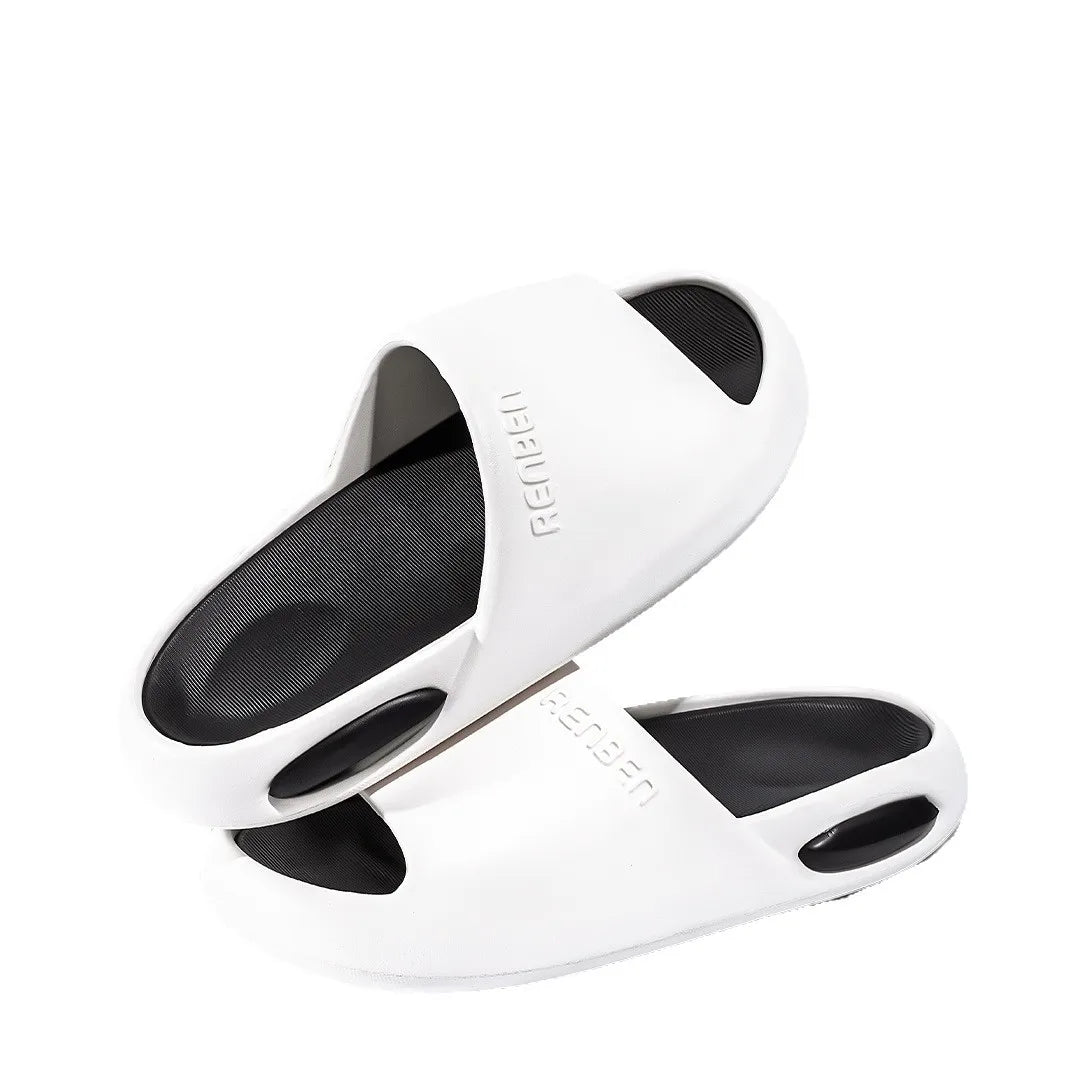 2025 Summer Soft Bottom Slip-On Sandals-Lightweight Non-Slip Travel Slides Comfortable Outdoor Slippers for Daily Casual Wear