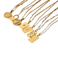Ins Hot 18k Gold Plated Chains Crystal Pave Moon Star Pendant Crescent Zircon Necklaces Stainless Steel Necklace Jewelry